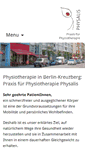 Mobile Screenshot of physiotherapie-kreuzberg-physalis.de